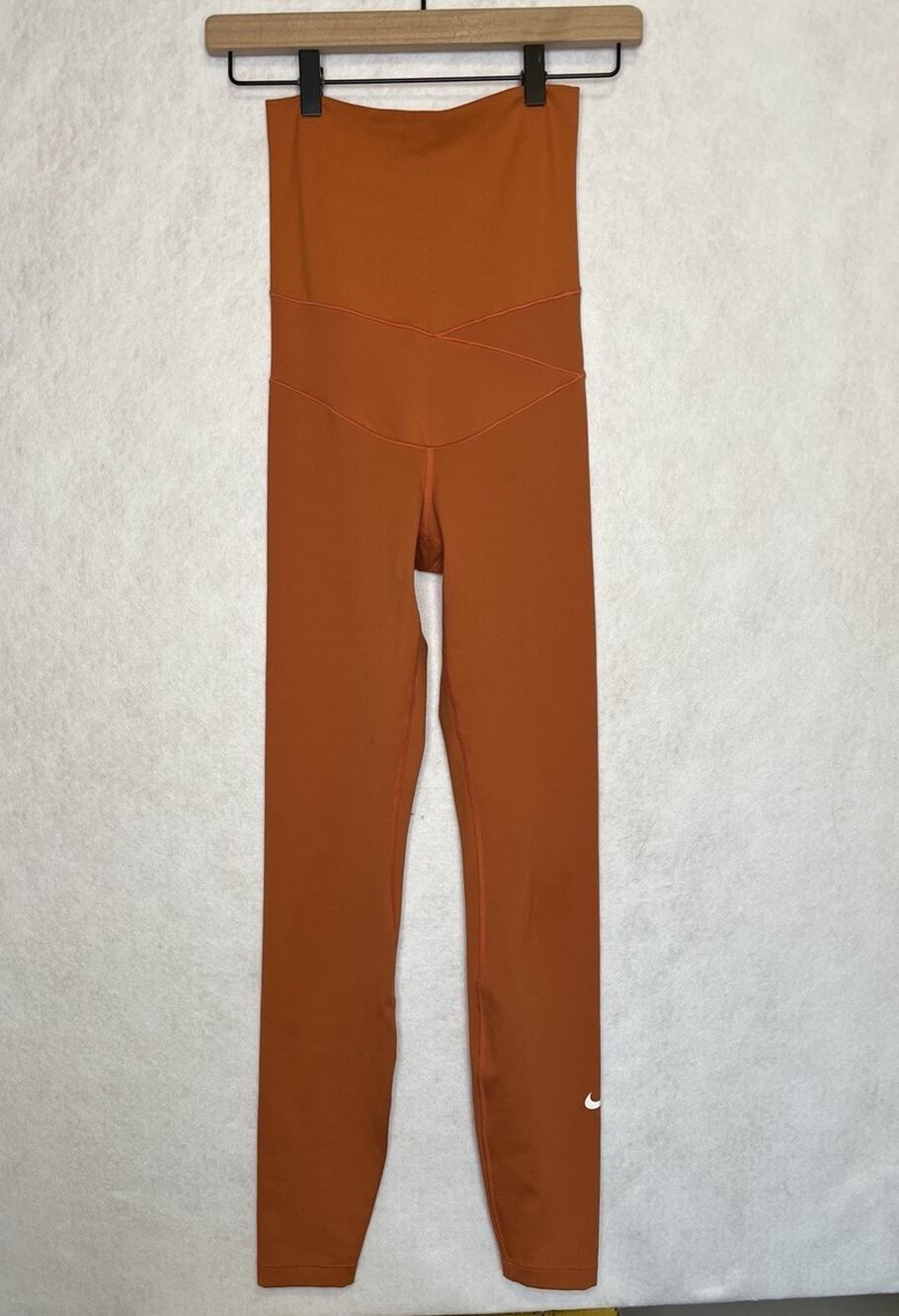 Nike One Tall Extra High Wasted Leggings Burndt Orange Size Extra Small XS Texas